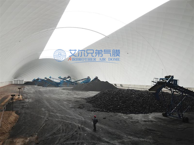 全封閉氣膜煤棚照亮煤炭儲(chǔ)存新篇章